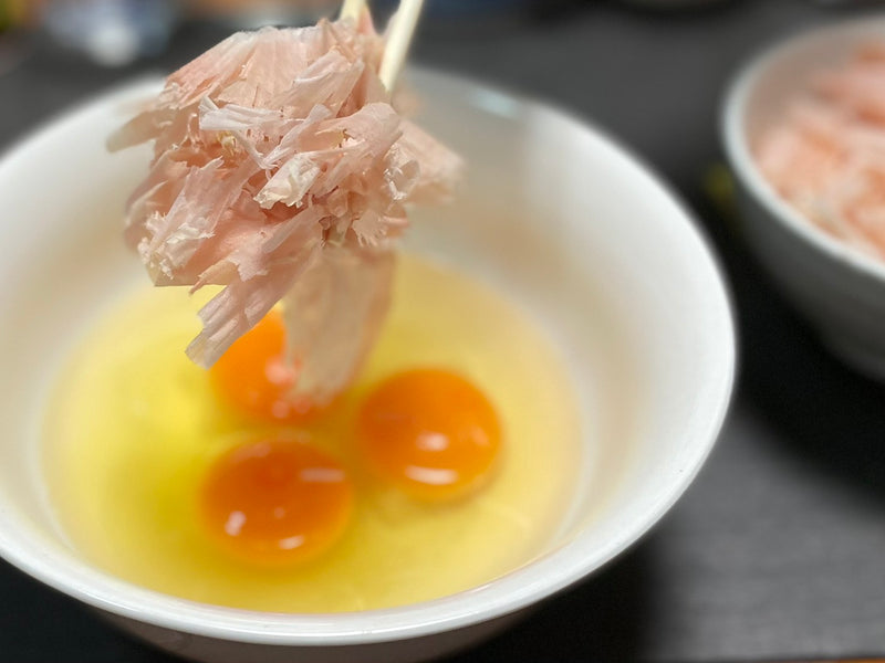 超絶ぜいたく、本枯れ節スクランブルエッグ!!